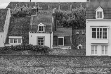 Maastricht şehri Hollanda 'daki Maas Nehri' nde.