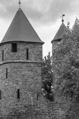 Maastricht şehri Hollanda 'daki Maas Nehri' nde.