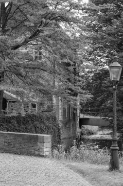 Maastricht şehri Hollanda 'daki Maas Nehri' nde.