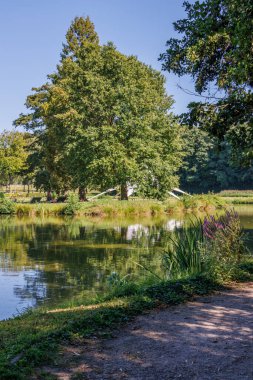 Westphalia 'daki Raesfeld köyünde yaz mevsimi