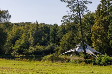 Westphalia 'daki Raesfeld köyünde yaz mevsimi