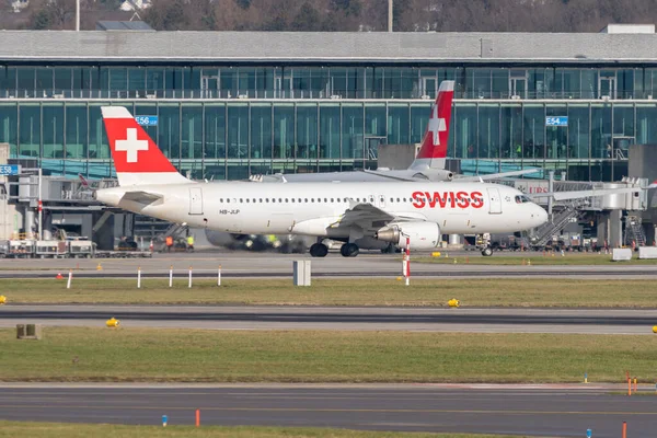 Zurich Switzerland January 2023 Swiss International Airlines Airbus A320 214 — Stockfoto