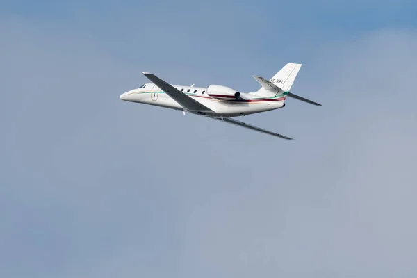 Zurich Switzerland January 2023 Cessna 680 Citation Sovereign Business Aircraft — Foto de Stock