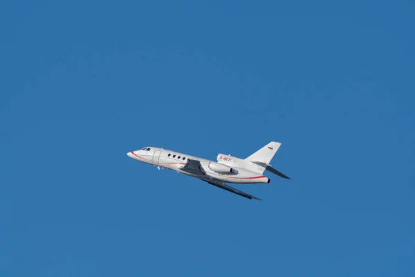 Zurich Switzerland January 2023 Dessault Falcon 50Ex Business Aircraft Taking — Foto de Stock
