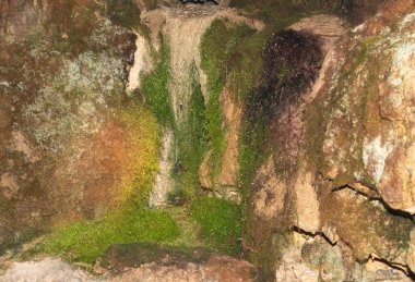 Saint Beatus, Canton Bern, Switzerland, February 12, 2023 Incredible beautiful rock formations inside the popular Saint Beatus caves near Interlaken at the lake of Thun