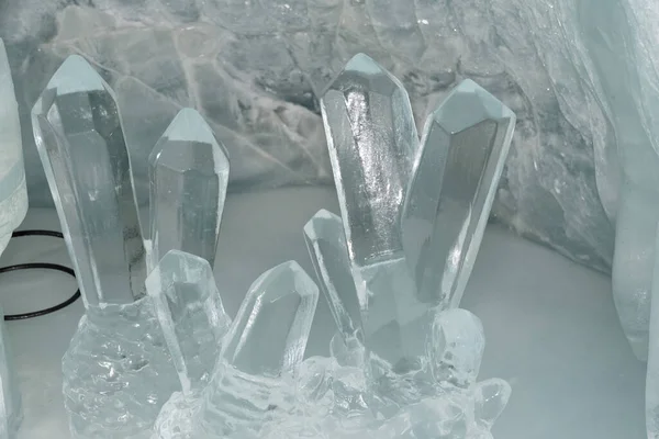 Jungfraujoch Cantão Berna Suíça Fevereiro 2023 Obra Arte Cristal Gelo — Fotografia de Stock