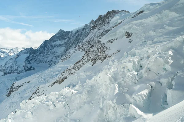 Eigergletscher Canton Bern Schweiz Februari 2023 Otroligt Vacker Utsikt Över — Stockfoto