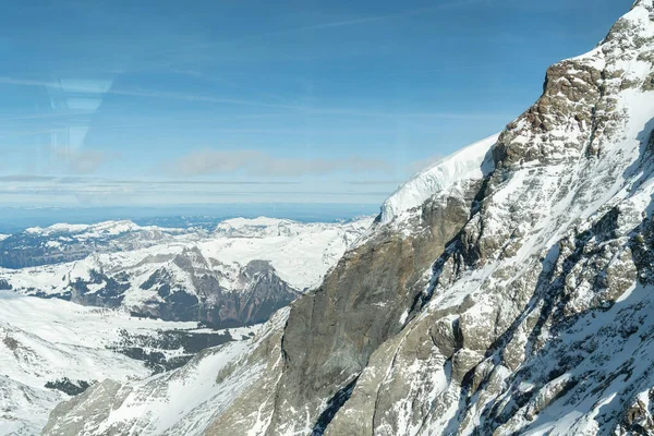 Eigergletscher Cantão Berna Suíça Fevereiro 2023 Uma Bela Vista Incrível — Fotografia de Stock