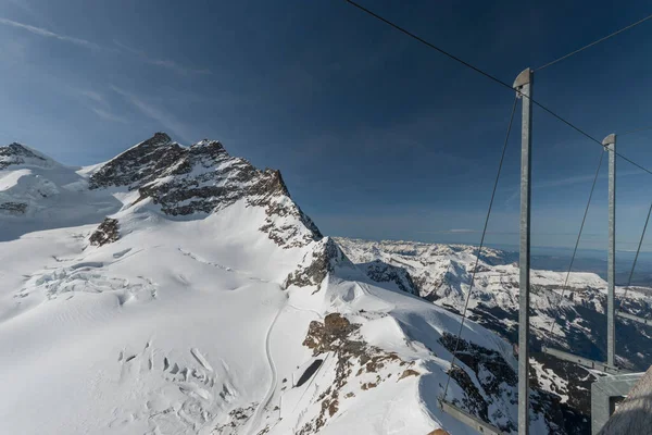 Jungfraujoch Canton Bern Schweiz Februari 2023 Fantastisk Utsikt Över Det — Stockfoto