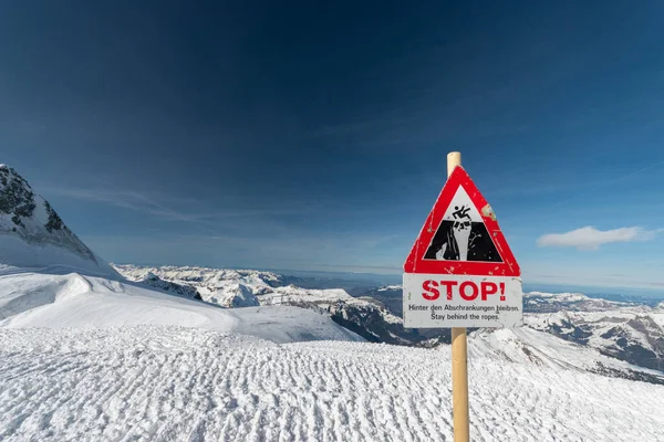 Jungfraujoch Kanton Bern Schweiz Februar 2023 Atemberaubender Blick Über Das — Stockfoto