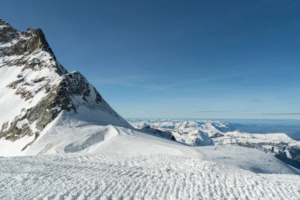Jungfraujoch Canton Berna Svizzera Febbraio 2023 Splendida Vista Sulla Montagna — Foto Stock
