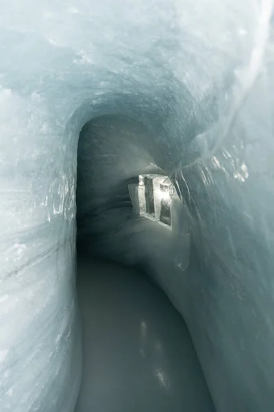 Jungfraujoch Canton Bern Schweiz Februari 2023 Tunnelsystem Jord Inne Ispalatset — Stockfoto