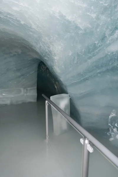 Jungfraujoch Canton Bern Switzerland February 2023 Underground Tunnel System Ice — Stock Photo, Image