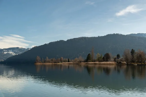 2023年2月20日 瑞士埃格瑞西湖的壮丽景色 — 图库照片