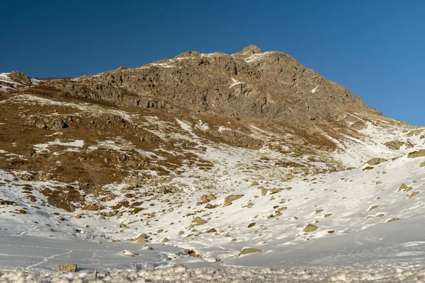 Julier Hágó Svájc 2023 Február Alpesi Téli Csodaország Julier Hágó — Stock Fotó