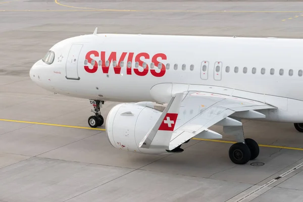 Zurigo Svizzera Gennaio 2023 Compagnie Aeree Internazionali Svizzere Airbus A320 — Foto Stock