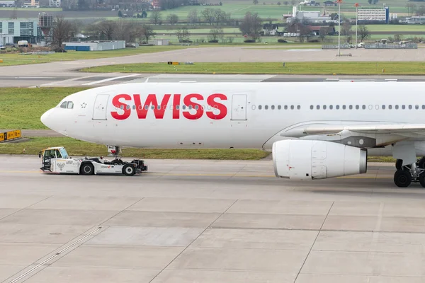 Curych Švýcarsko Ledna 2023 Švýcarské Mezinárodní Letecké Společnosti Airbus A330 — Stock fotografie