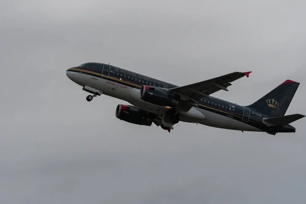 Zurich Switzerland January 2023 Royal Jordanian Airlines Airbus A319 132 — Stock Photo, Image