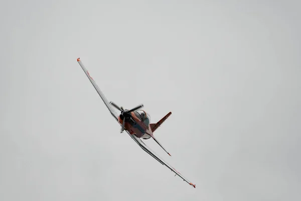 Rheintal Gallen Schweiz Mai 2023 Propellerflugzeug Fun Pilatus Während Einer — Stockfoto