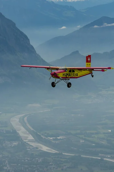Rheintal Gallen Schweiz Mai 2023 283Sw Pilatus 350 Porter Propellerflugzeug — Stockfoto