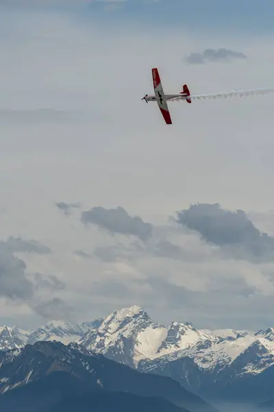 Rhine Valley Saint Gallen Švýcarsko Května 2023 Pilatus Vrtulové Letadlo — Stock fotografie