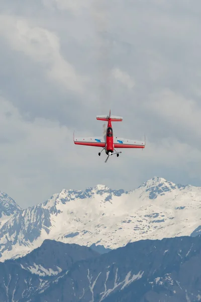 Rhine Valley Saint Gallen Švýcarsko Května 2023 Vrtulníkové Letadlo Mss — Stock fotografie