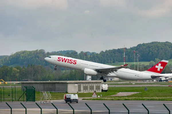 Zurigo Svizzera Maggio 2023 Jhj Compagnie Aeree Internazionali Svizzere Airbus — Foto Stock