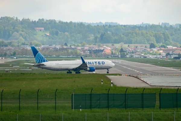 Zurich Switzerland May 2023 676Ua United Airlines Boeing 767 322Er — Stock Photo, Image