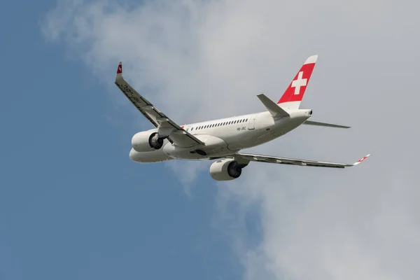 Цюрих Швейцария Мая 2023 Года Jbc Swiss International Airlines Bombardier — стоковое фото