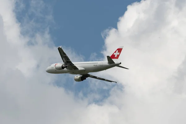 Zürich Svájc 2023 Május Jlp Swiss International Airlines Airbus A320 — Stock Fotó