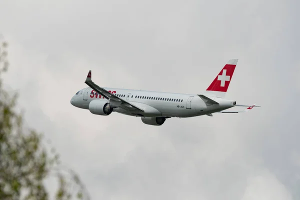 Zürich Svájc 2023 Május Jch Svájci Nemzetközi Légitársaságok Bombardier 300 — Stock Fotó