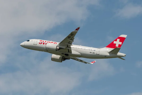 Zürich Svájc 2023 Május Jbe Swiss International Airlines Bombardier 100 — Stock Fotó