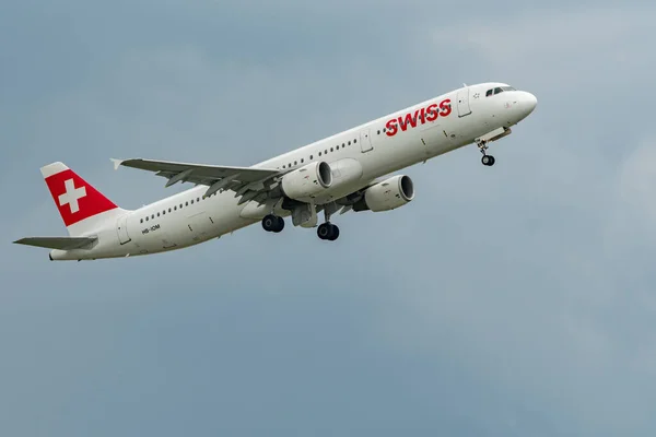 Zurigo Svizzera Maggio 2023 Iom Compagnie Aeree Internazionali Svizzere Airbus — Foto Stock