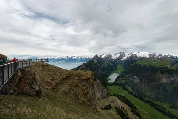 Góra Hoher Kasten Saint Gallen Szwajcaria Maja 2023 Zapierający Dech — Zdjęcie stockowe