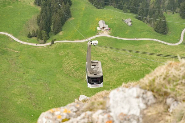 Mount Hoher Kasten Saint Gallen Zwitserland Mei 2023 Gondel Bereikt — Stockfoto
