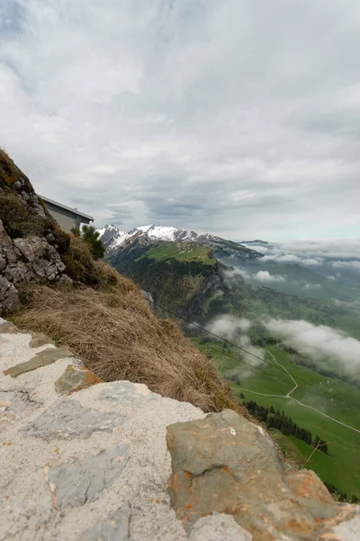 Mount Hoher Kasten Saint Gallen Suiza Mayo 2023 Noggy Mood —  Fotos de Stock