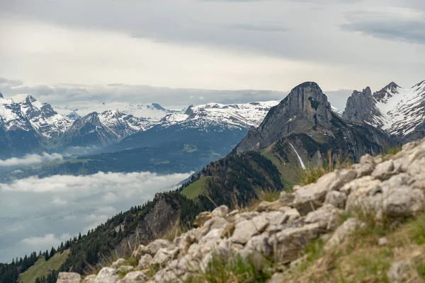 Mount Hoher Kasten Saint Gallen Zwitserland Mei 2023 Prachtig Berglandschap — Stockfoto