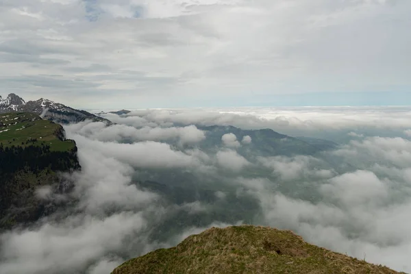 Mount Hoher Kasten Saint Gallen Suiza Mayo 2023 Noggy Mood —  Fotos de Stock