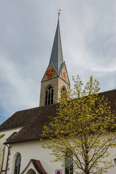 Pfaeffikon Kanton Zürich Schweiz April 2023 Schöne Kirche Zentrum Einem — Stockfoto