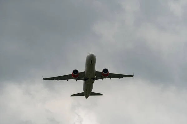 stock image Zurich, Switzerland, May 10, 2023 SE-ROR SAS Scandinavian airlines Airbus A320-251N aircraft takeoff from runway 32