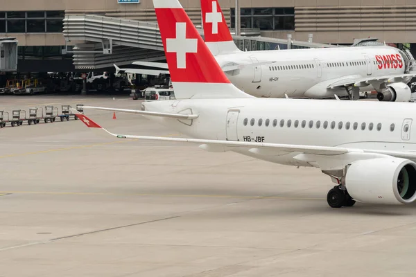Zurich Switzerland May 2023 Jbf Swiss International Airlines Bombardier 100 — Stock Photo, Image