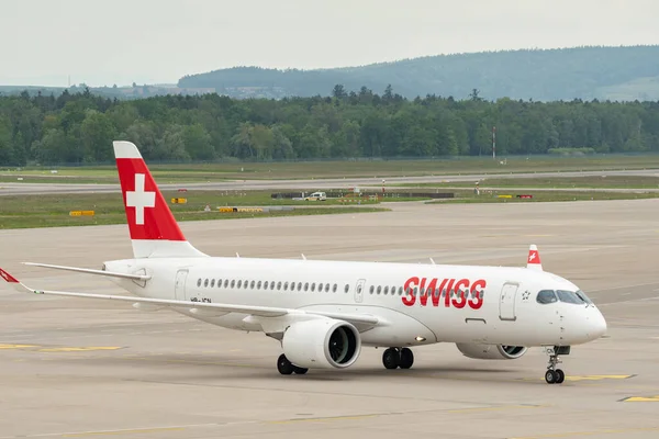 Zurique Suíça Maio 2023 Jcn Companhias Aéreas Internacionais Suíças Bombardier — Fotografia de Stock