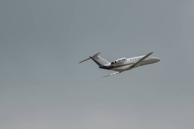 Zürih, İsviçre, 19 Mayıs 2023 9A-JSE Cessna CJ2 iş uçağı havalandıktan hemen sonra