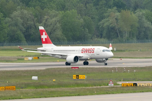Zurique Suíça Maio 2023 Jbf Companhias Aéreas Internacionais Suíças Bombardier — Fotografia de Stock