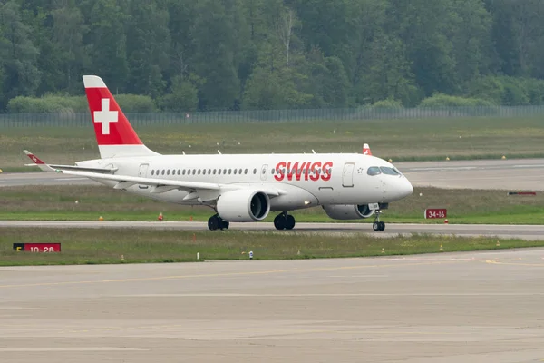 Zurique Suíça Maio 2023 Jbf Companhias Aéreas Internacionais Suíças Bombardier — Fotografia de Stock