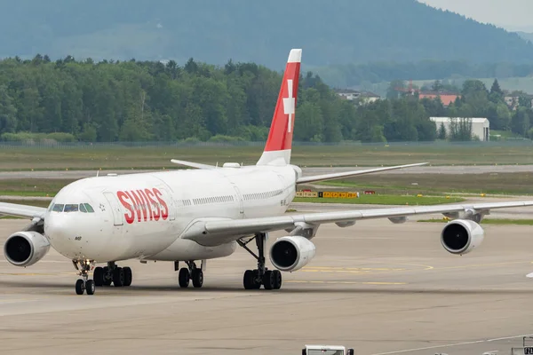 Zurique Suíça Maio 2023 Jmb Companhias Aéreas Internacionais Suíças Airbus — Fotografia de Stock
