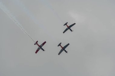 Speck-Fehraltorf, Zürih, İsviçre, 1 Temmuz 2023 Pilatus PC-7 uçak gösterisi