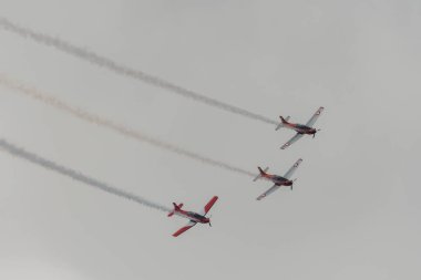 Speck-Fehraltorf, Zürih, İsviçre, 1 Temmuz 2023 Pilatus PC-7 uçak gösterisi