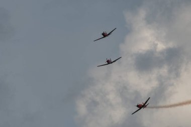 Speck-Fehraltorf, Zürih, İsviçre, 1 Temmuz 2023 Pilatus PC-7 uçak gösterisi