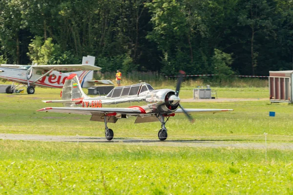 Speck Fehraltorf Zurych Szwajcaria Lipca 2023 Jakowlew Jak Historyczny Samolot — Zdjęcie stockowe